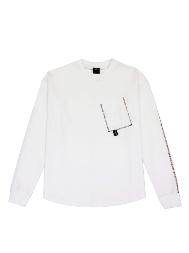 COLOR EFECTS LONG SLEEVE T-SHIRT / WHITE