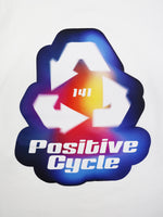 Positive cycle  ロングスリーブTシャツ / WHITE