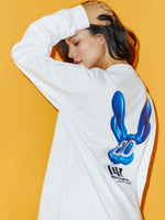 Weird Rabbit ロングスリーブTシャツ / WHITE