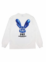 Weird Rabbit ロングスリーブTシャツ / WHITE